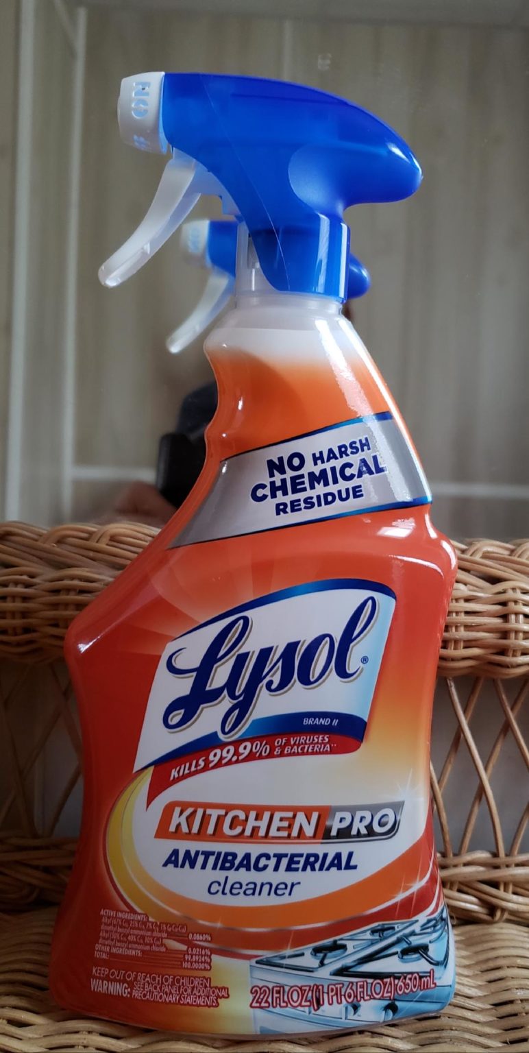 LYSOL KITCHEN PRO SPRAY KILLS 99 9 BACTERIA VIRUS Covid 19   Lysol Orange 22 F1 772x1536 