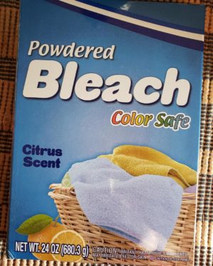 POWDERED BLEACH…THE SAFE ANSWER IF YOU CAN’T FIND LIQUID BLEACH!