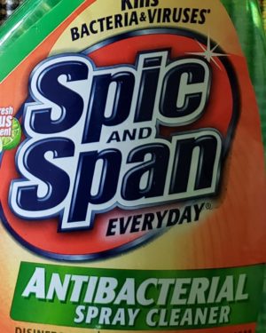 SPIC and SPAN SPRAY 22 OZ DISINFECTANT KILLS 99.9% of VIRUSES & BACTERIA