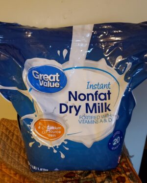GREAT VALUE BRAND 64 OUNCE BAG of POWDERED MILK