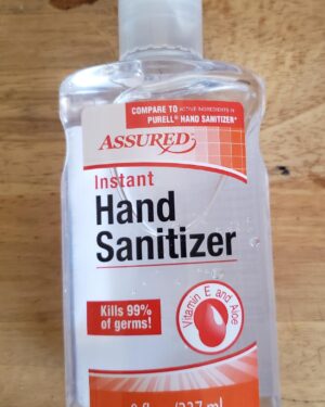 ASSURED 8 OZ BOTTLE OF HAND SANITIZER (CLEAR)